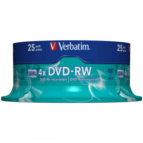 VERBATIM DVD-RW 4X NON PRINT 25