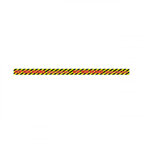 SOCIAL DIST STICKER TAPE 1300MM PK5