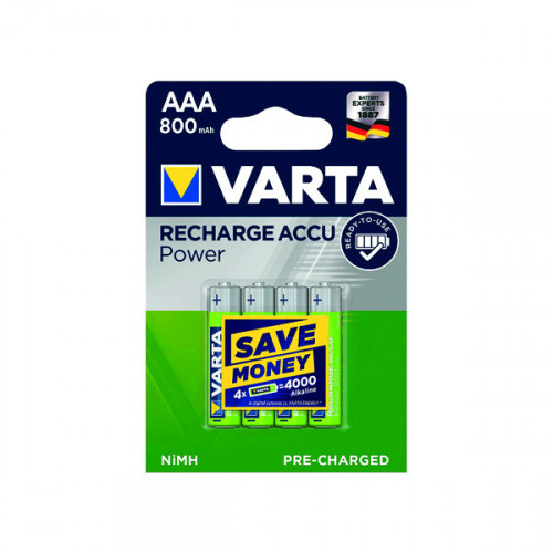 VARTA NIMH RCHB AAA BATTERIES PK4