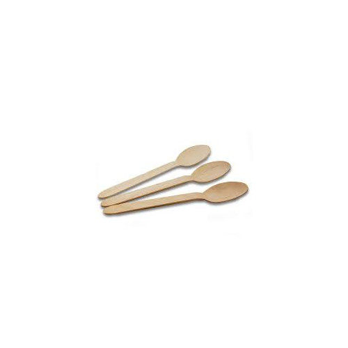 Biodegradable Wooden Spoons per 10 x 100 FSC 100%