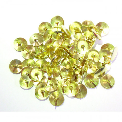 BRASS DRAWING PINS 11MM PK1000