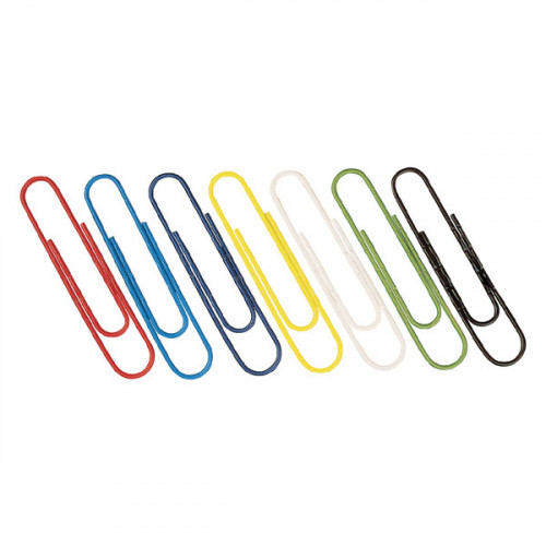PAPERCLIP LARGE COLOUR 10X100 PK1000