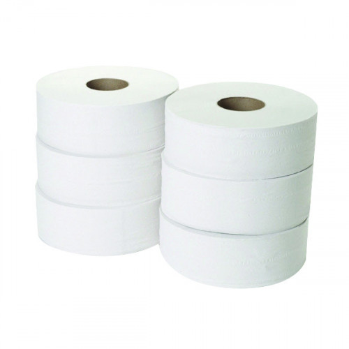 2 PLY JUMBO TOILET ROLL PK6
