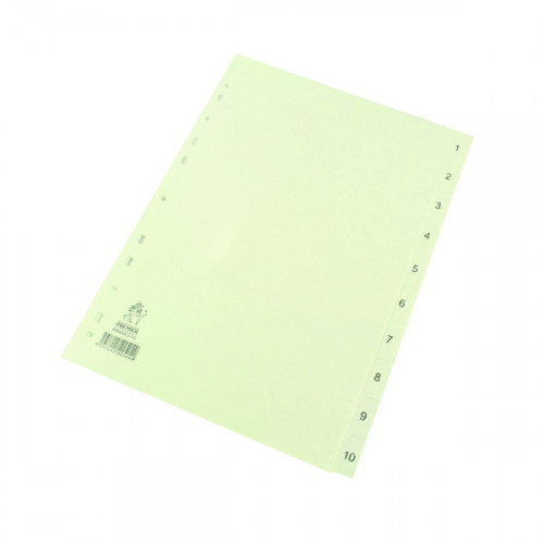 A4 WHITE 1-10 POLYPROPYLENE