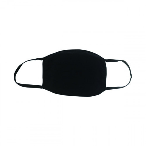 REUSABLE CLOTH MASKS 5X7IN BLACK PK5