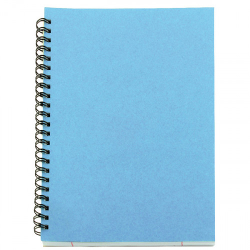 A5 SPIRAL PAD 80 LEAF BLUE PK12