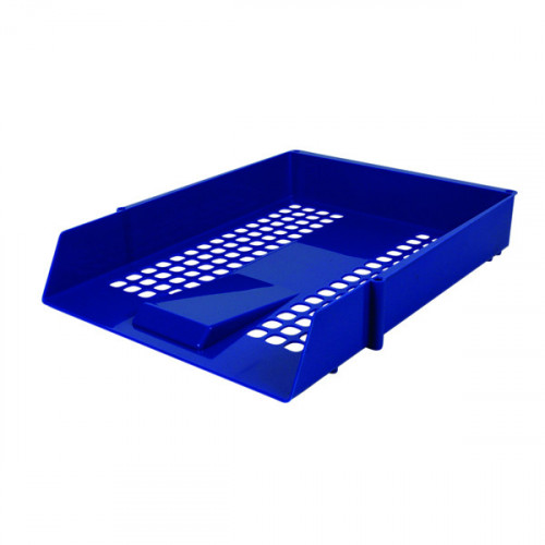 NP CONTRACT LETTER TRAY PLASTIC BLUE