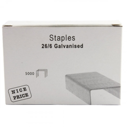 26/6MM METAL STAPLES PK5000
