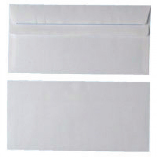 ENVELOPE DL 80GSM SS WHITE PK1000
