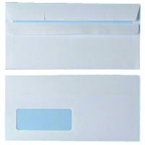 ENVELOPE DL WINDOW WHITE SS PK1000