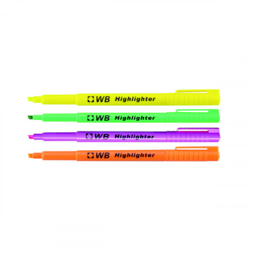 HIGHLIGHTER PENS ASSORTED PK4