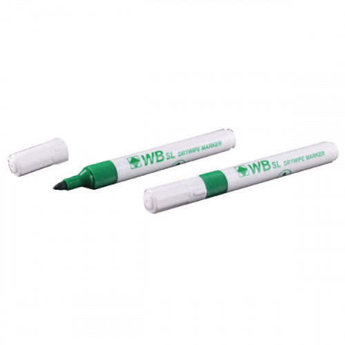GREEN WHITEBOARD MARKER BULLET PK10