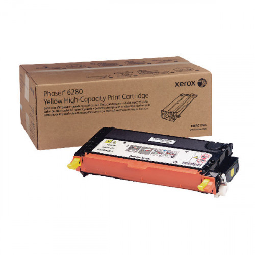 Xerox Phaser 6280 Yellow High Yield Toner Cartridge 106R01394
