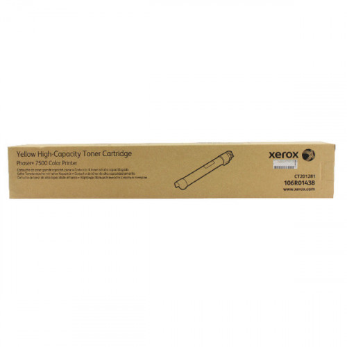 Xerox Phaser 7500 Yellow High Capacity Toner 106R01438