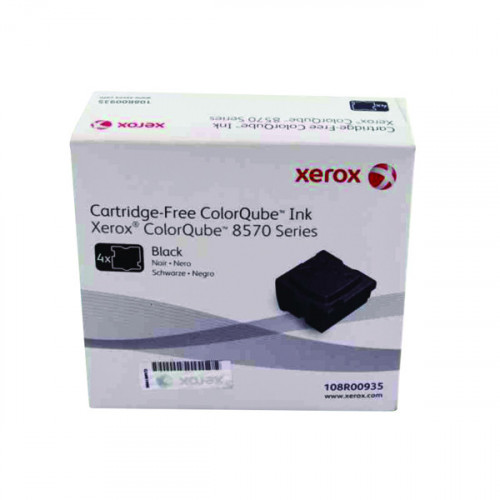 Xerox ColorQube 8570 Black Ink Stick 8.6K (Pack of 4) 108R00935
