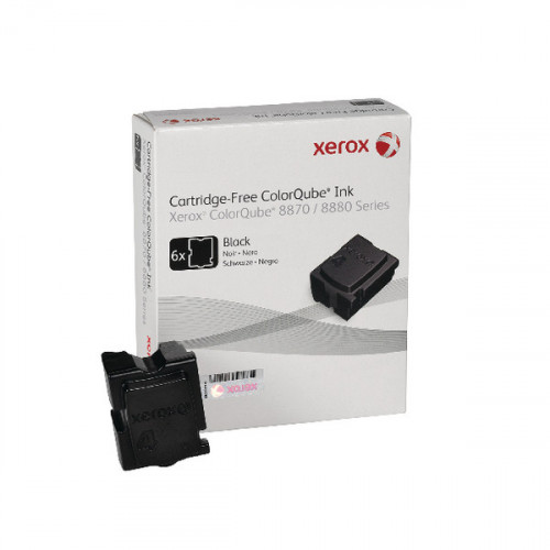 Xerox ColorQube 8870 Black Ink Stick 16K (Pack of 6) 108R00957