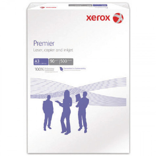 XEROX PREM A3 PAPER 90GSM WHT PK500