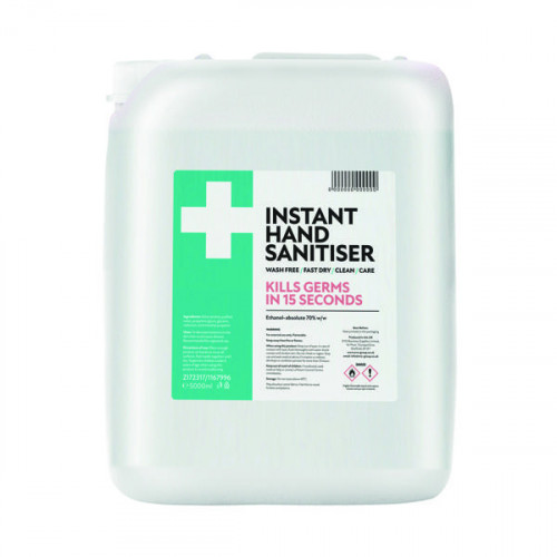 70% Hand Sanitiser 5L Jerry Can ZI5060748723178