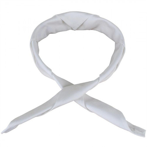 Whites Coloured Neckerchief White