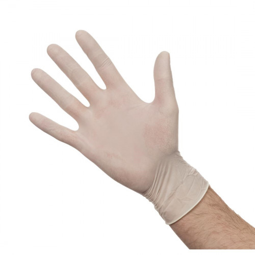 Latex Gloves Powdered - Size M (Box 100)