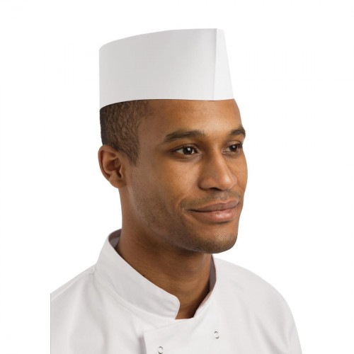 Disposable Forage Chefs Hat White - One Size (Box 100)