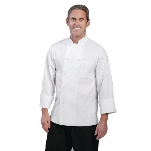Chef Works Le Mans Chefs Jacket Long Sleeve Polycotton - Size S