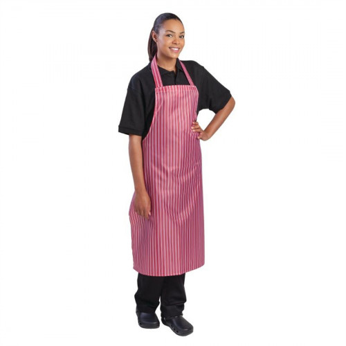 Whites Waterproof Apron Red/White Stripe