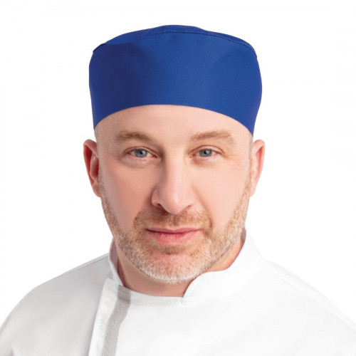 Skull Cap Royal Blue Polycotton - One Size