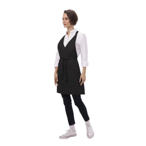 Uniform Works Unisex Tuxedo Apron Black