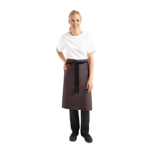 Uniform Works Bistro Apron Charcoal - 1000x700mm