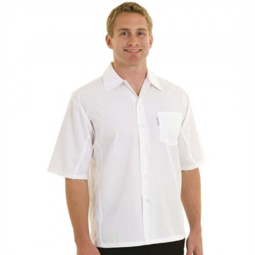 Chef Works White Cool Vent Chef Shirt Polycotton - Size L