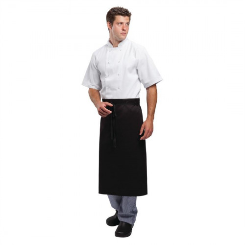 Whites Black Chef Aprons - 30x36''