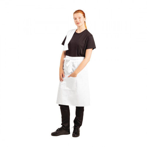 Regular Bistro Apron White Per Each