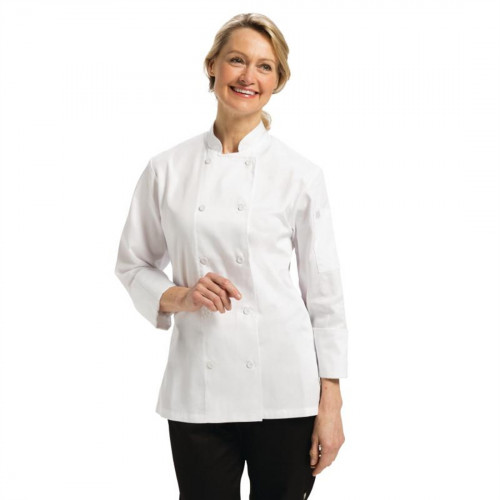Chef Works Marbella Ladies Executive Chef Coat White - Size M