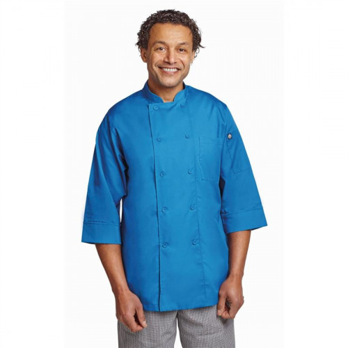 Chef Works 3/4 Sleeve Jacket Blue - Size XXL