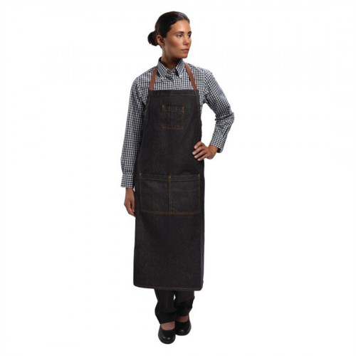 Chef Works Memphis Wide Bib Apron Black