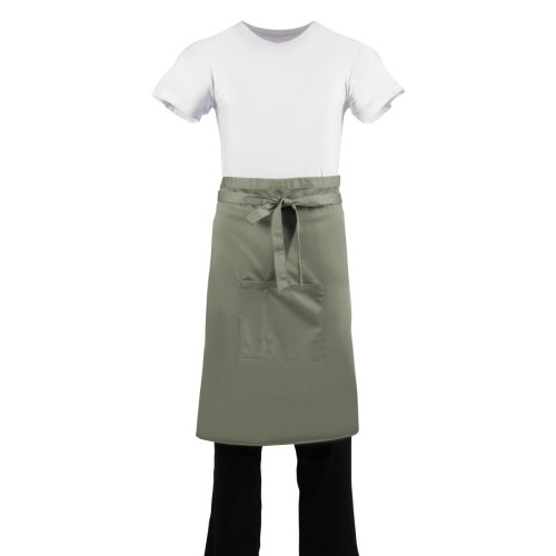Whites Regular Bistro Apron Olive - 1000x700mm 39.4x27.5"