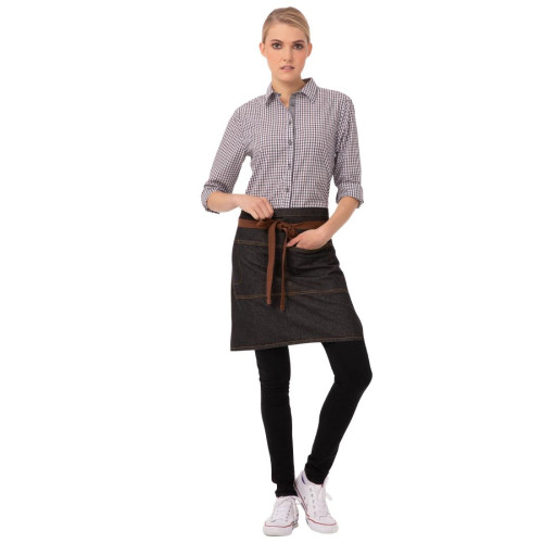 Chef Works Memphis Half Bistro Apron Black
