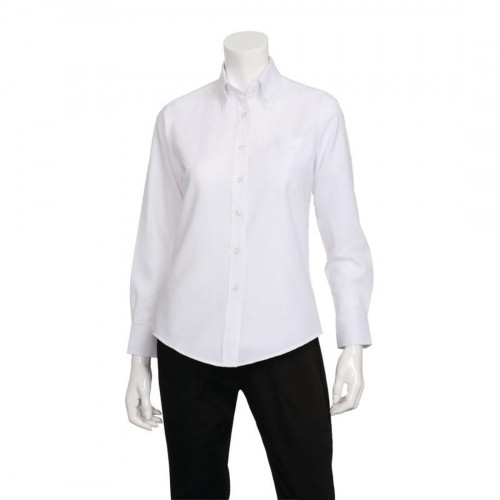 Uniform Works Womens Oxford Shirt (W500WHT) - Size M (B2B)