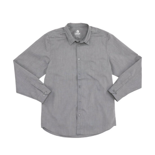 Chef Works Urban Modern Chambray L/S Shirt Grey - Size M (B2B)