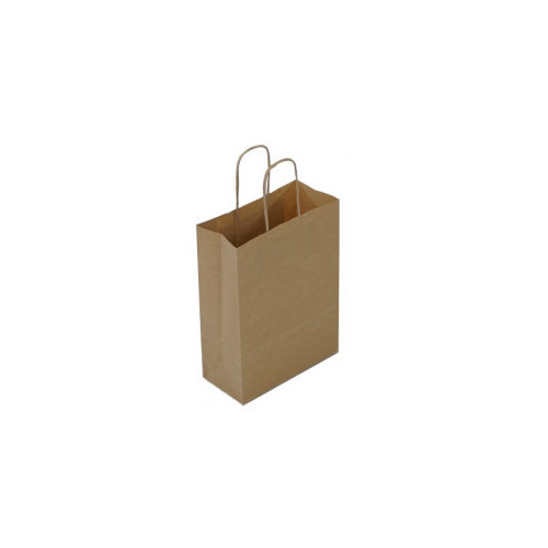 LARGE Ribbed Paper Carrier Bag with Twist Handle 12.5x18x16 (320X140X420) DARK BLUE - Pack 150 - Available to order only (full cases)