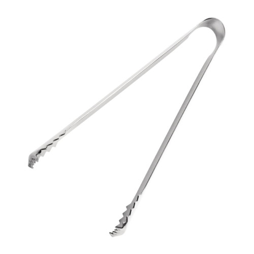 UTENSIL - Tongs / s/steel serated edge ice/buffet tongs - 18/8 s/steel - 7" long - PER EACH
