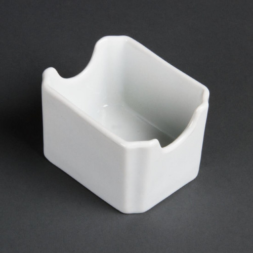 Olympia Whiteware Sugar Packet/Sachet Holder 7x9cm 2 3/4x3 1/2" (Box 6)