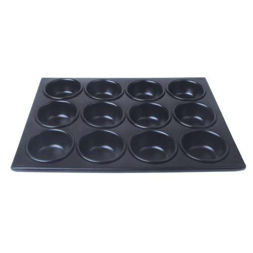 Vogue Muffin Tray Non-stick Aluminium - 12 Hole