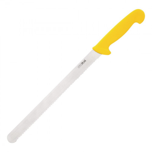 Hygiplas Slicer Serrated Yellow - 12"