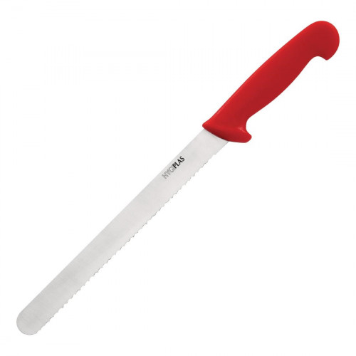 Hygiplas Slicer Serrated Red - 10"