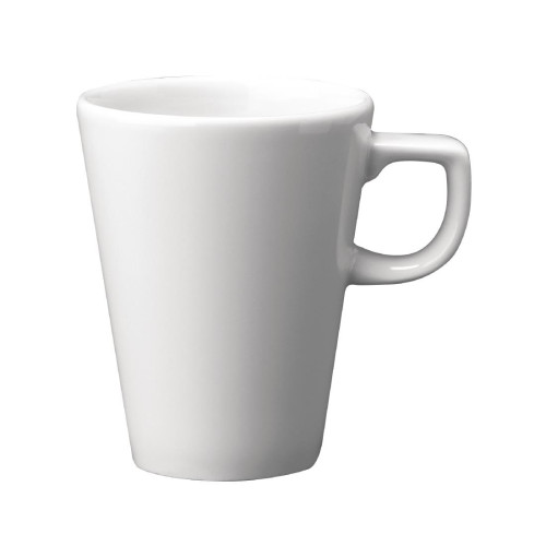 White 10oz Cafe Latte Mug (Box 12) (Direct)