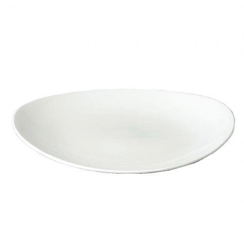 White Oval Coupe Plate - 12 1/2" (Box 12) (Direct)