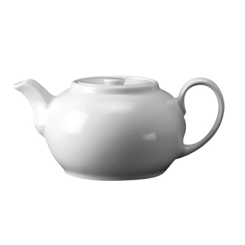 White Teapot 3/4 Pint (Box 4) (Direct)