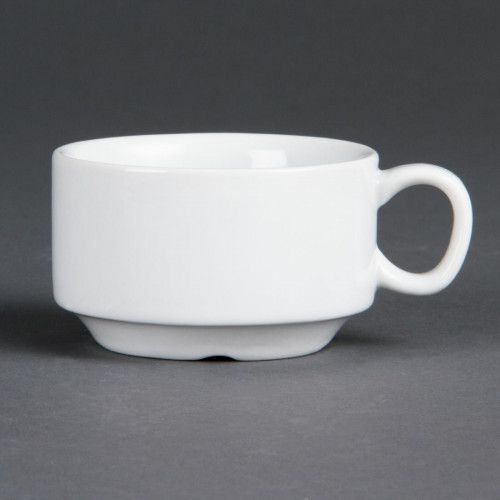 Olympia Whiteware Stacking Espresso Cup - 3oz (Box 12)